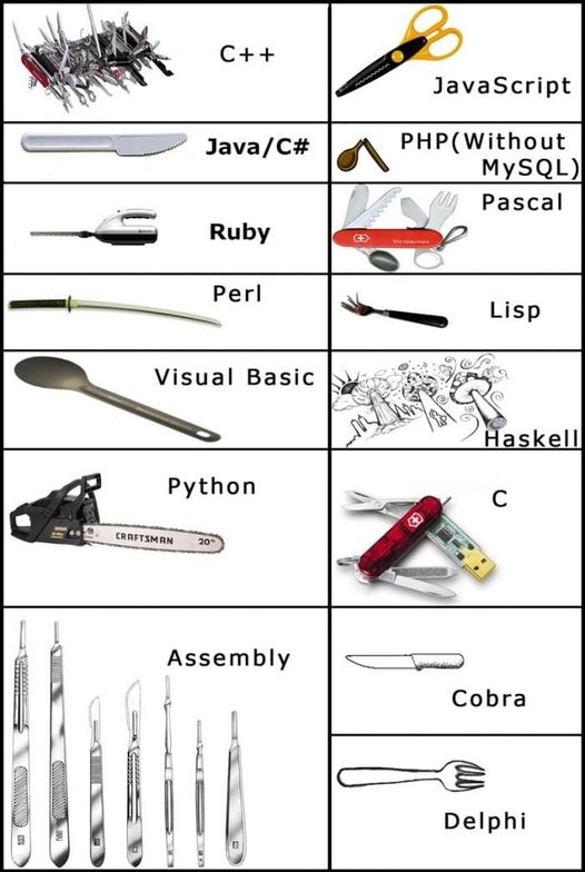 informatique   programme   et comparaison avec outils=objets