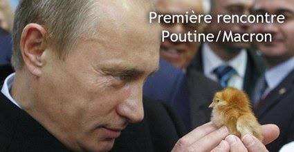 Blague   1 ère rencontre Poutine et macron