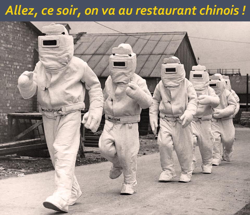 Blague   allez on va au restaurant chinois