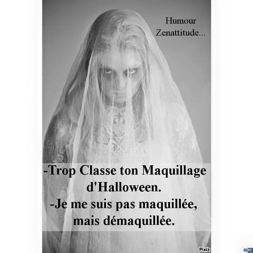 Halloween   tu t'es maquillée pour halloween