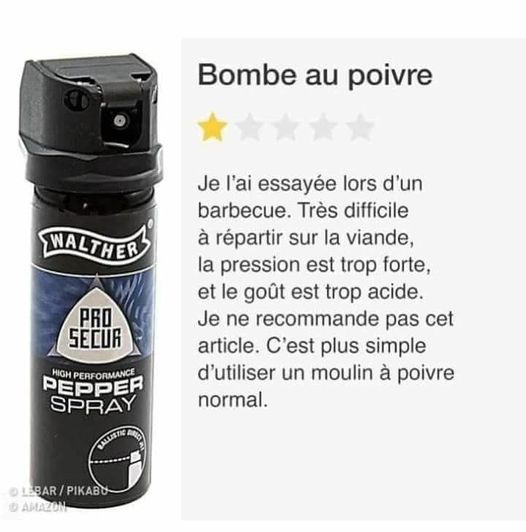 Blague   bombe à poivre   je l'ai essayée sur un barbecue