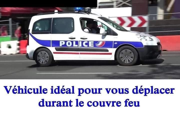 Blague   Couvre feu   confinement   voiture   vend véhicule idéal pour vous déplacer durant le couvre feu