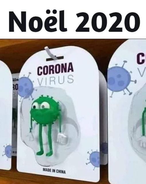 Blague   cadeau de noel   corona virus