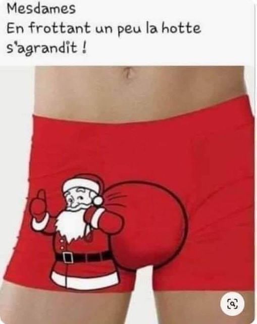 Blague   caleçon avec père noel