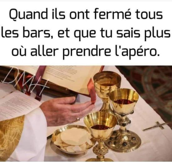 Blague   caricature   Apéro   quand ils ont fermé tous les bars et que tu sais plus ou aller prendre l'apéro