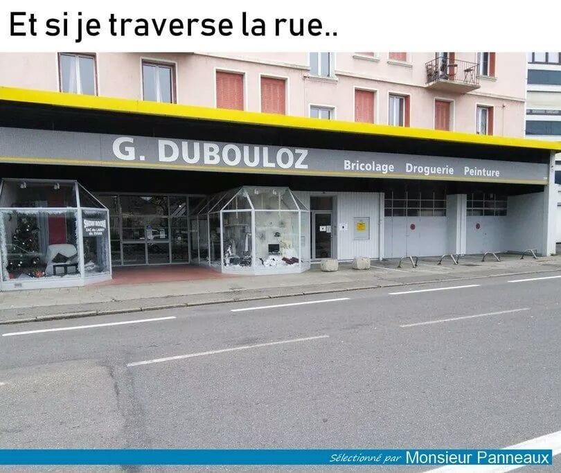 Blague   caricature   et si j traversaisla rue pour trouver du boulot