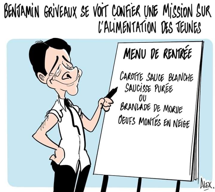 Blague   caricture   benjamin griveaux se voit confier une mission sr l'alimentation des jeunes