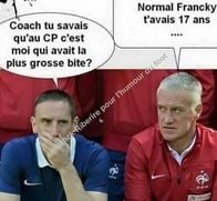 Blague   coach tu savais qu'au cp c'est moi qui avait la plus grosse bite   normal francky t'avais 17 ans