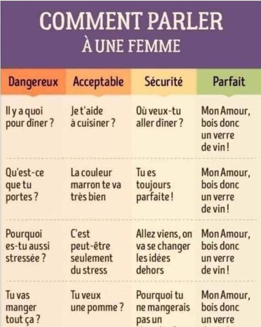 Blague   comment parler à une femme