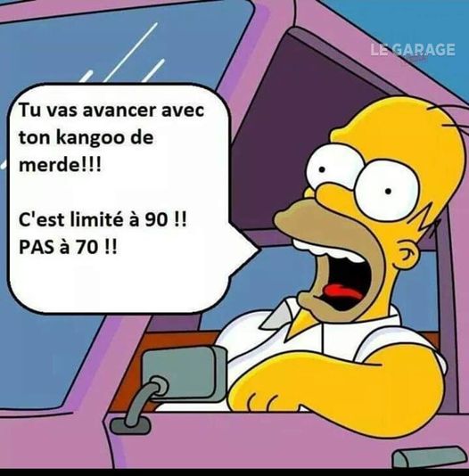 Blague   conducteur   tu vas avancer avec ton kangoo de merde, c'est limité à 90km heure pas à 70