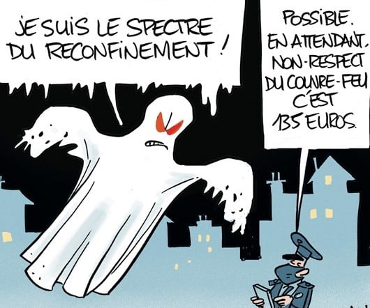 Blague   confinement   couvre feu   je suis le spectre du reconfinement   possible en attendant non respect du couvre feu c'est 135 euro