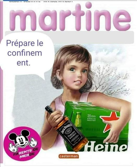 Blague   confinement   martine prépare le confinement