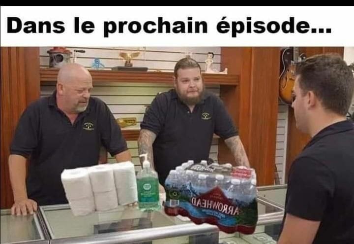 Blague   dans le prochain épisode   vente   du papier cul