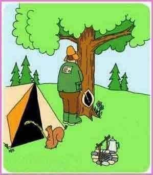 Blague   dessin   homme qui pisse sur un arbre