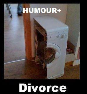 Blague   divorce   lave linge coupé en 2