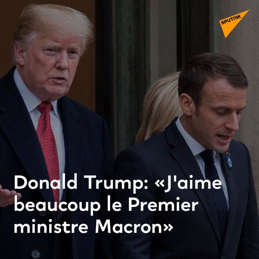 Blague   donald Trump   j'aime beaucoup l epremie rministre Macron