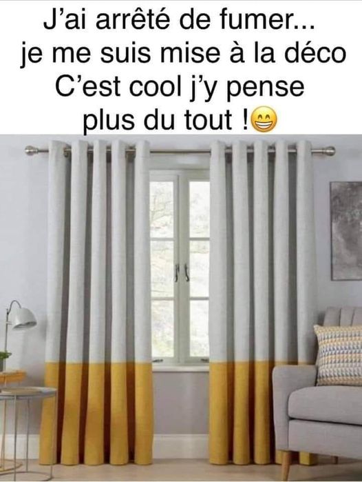 Blague   déco j'ai arreté de fumer