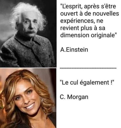 Blague   Einstein et clara morgan