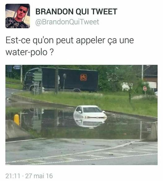 Blague   est ce que l'on peut appeler ça une water polo