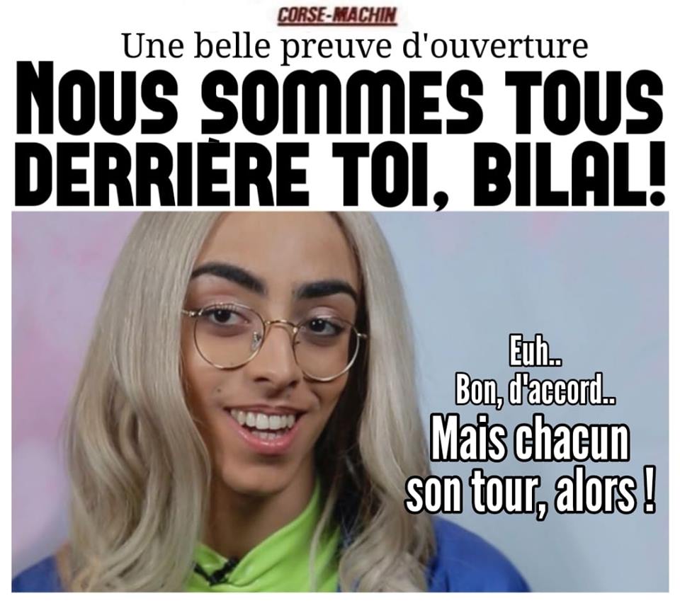 Blague   eurovision   nous somes tous derrière toi bilal mais chacun son tour