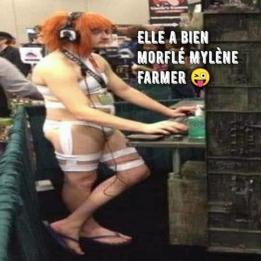 blague   elle a bien morflé mylène farmer