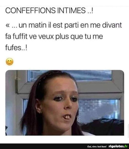 Blague   femme dent d elapin   un matin il est parti en me disant ça siffit je ne veux plus que tu me suce