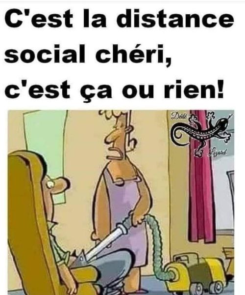 Blague   femme qui aspire la bite de son homme   distance social