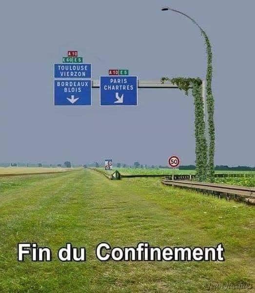 Blague   fin du confinement