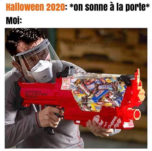 Blague   halloween   on sonne à la porte moi