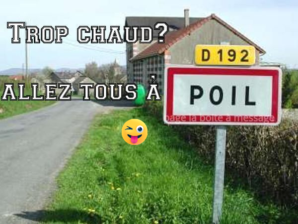 Blague   il fait trop chaud alez tous à Poil