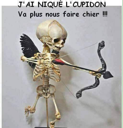 Blague   j'ai niqué cupidon va plus nous faire chier