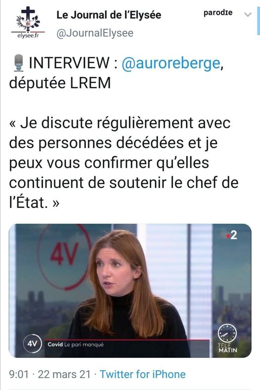 Blague   je discute vavec des personné décédé