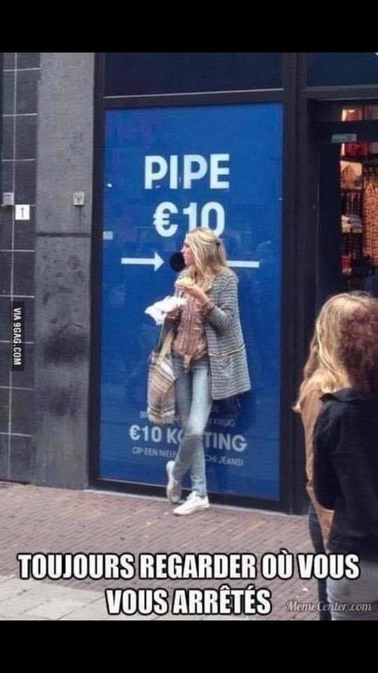 Blague   jeux d'image   femme devant distributeur pipe 10 euro