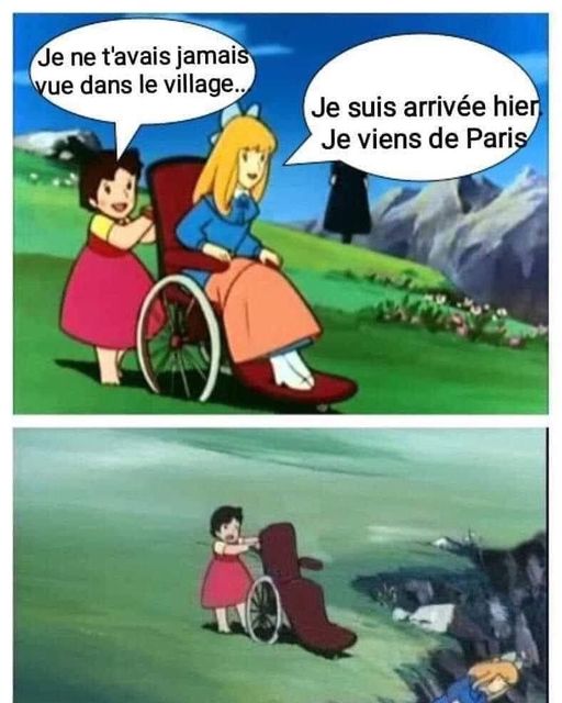 blague   je ne t'avais jamais vu dans le village