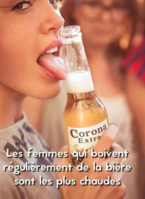 Blague   Les femmes qui boivent de la bière sont les plus chaude