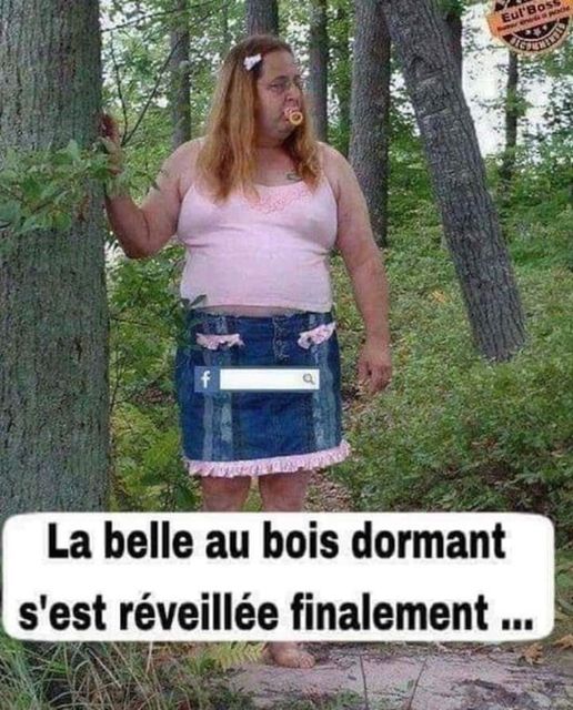 Blague   la belle au bois dormant s'est révéillée finalement