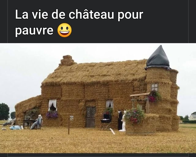 Blague   la vie de chateau pour pauvre