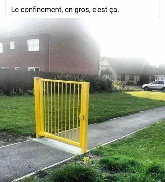 Blague   le confinement en gros c'est ça