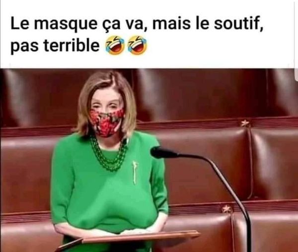 Blague   le masque ça va mais le soutif pas terrible