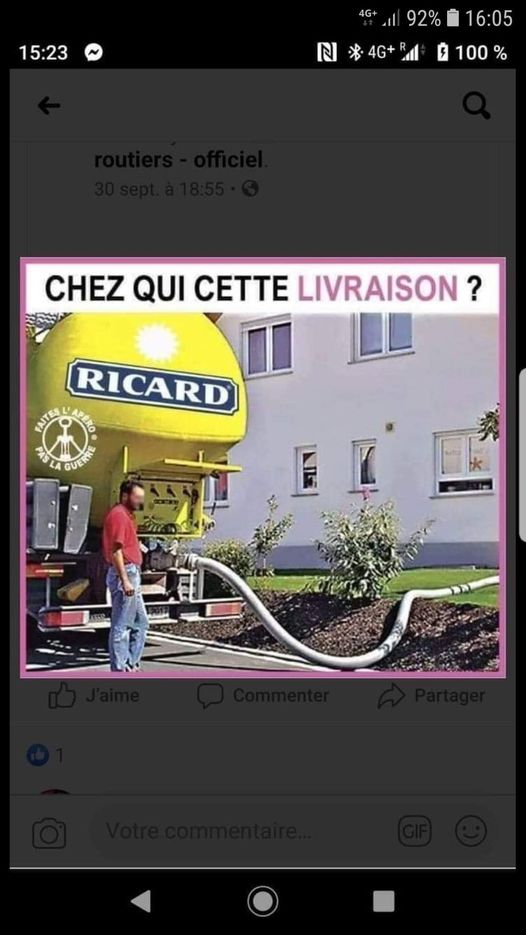 Blague   livraison ricard