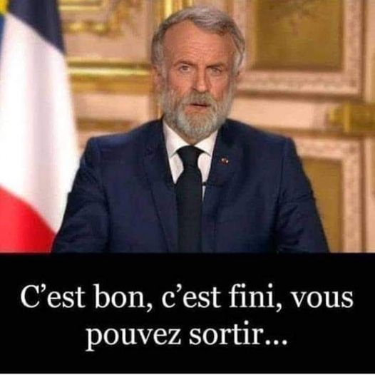 Blague   Macron c'est bon vous pouvez sortir