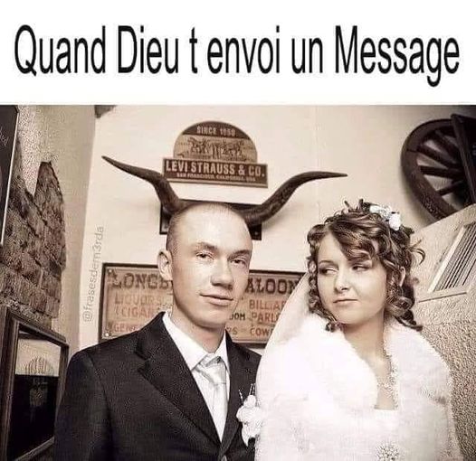 Blague   mariage   quand Dieu t'envoie un message