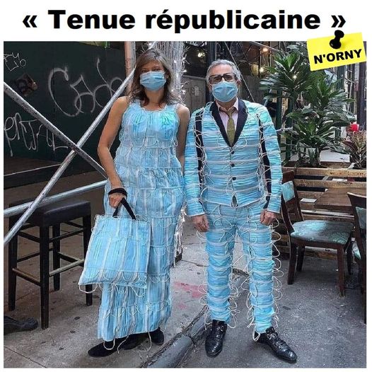 Blague   masque   tenu républicaine