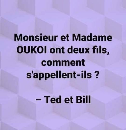 Blague   mr  et madame ou un fils