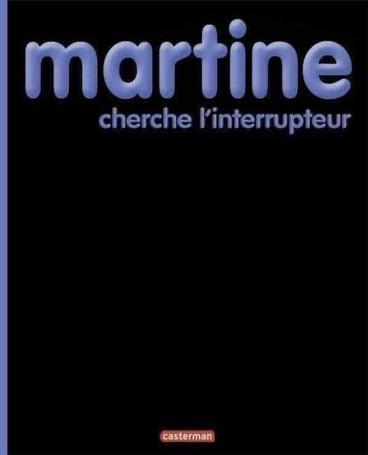 blague   martine cherche l'interrupteur