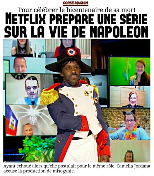 Blague   netflix prépare une série sur la vie de napoléon en black