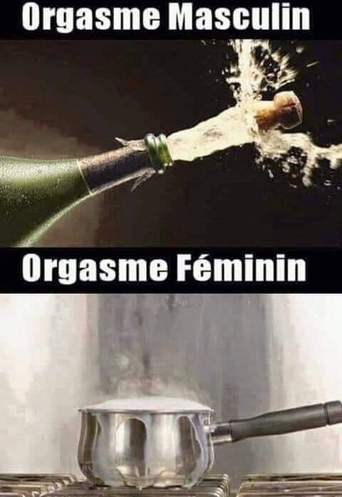 Blague   Orgasme masculin orgasme féminin