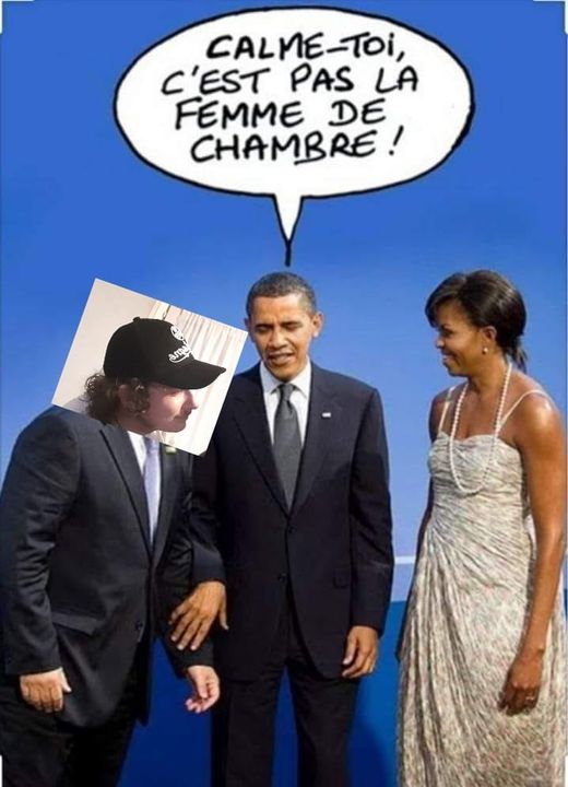 Blague   obama   calme toi c'est pas la femme de chambre