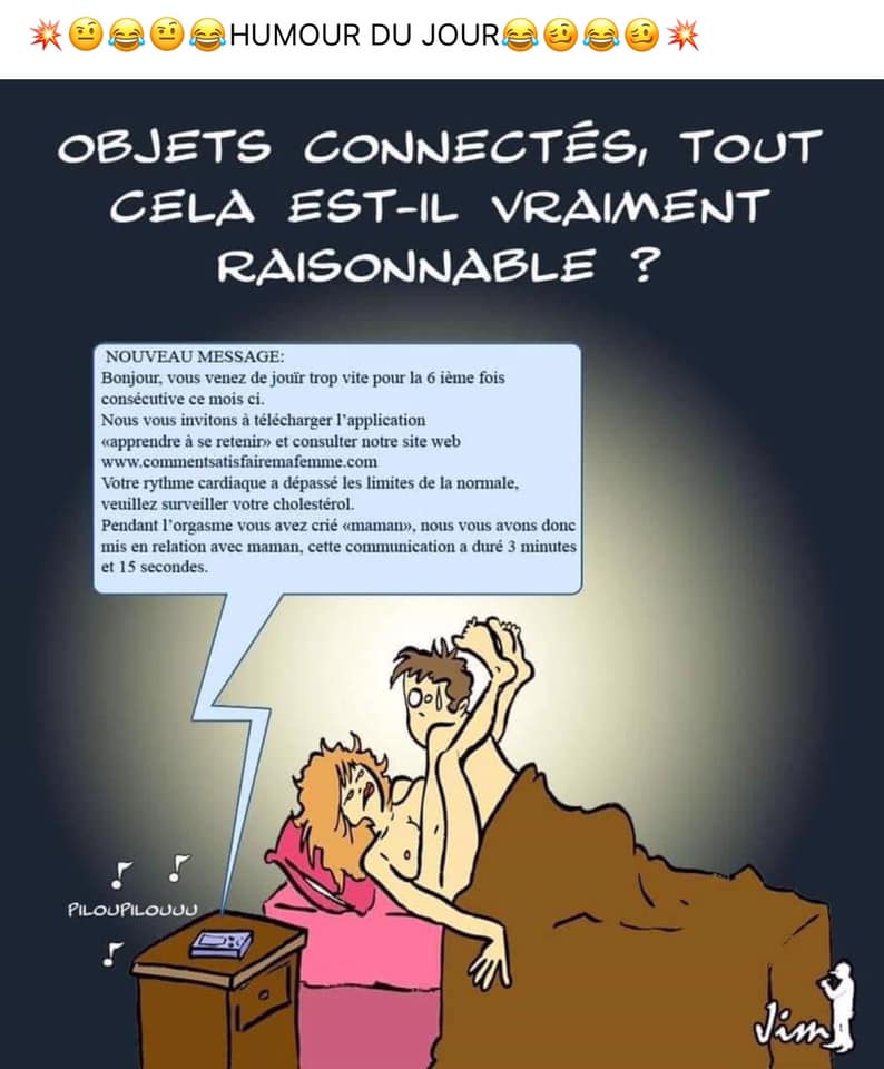 Blague   objets connectés tout cela est il raisonable