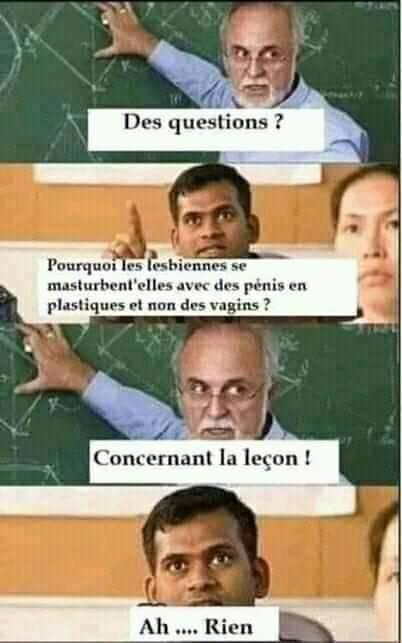 Blague   Professeur qui dit aux élèves des questions